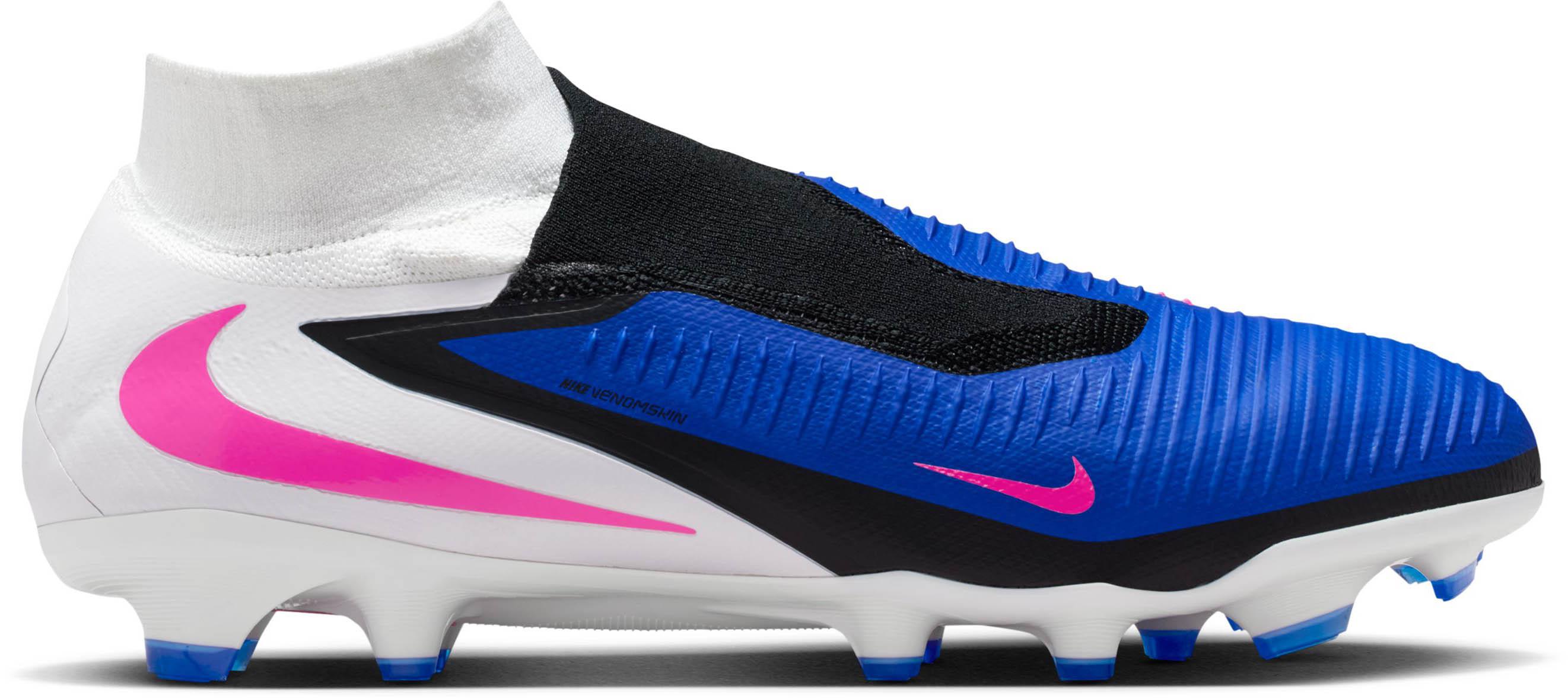 Nike PHANTOM 6 HIGH PRO FG Fu&szlig;ballschuhe Herren - racer blue-pink blast-white