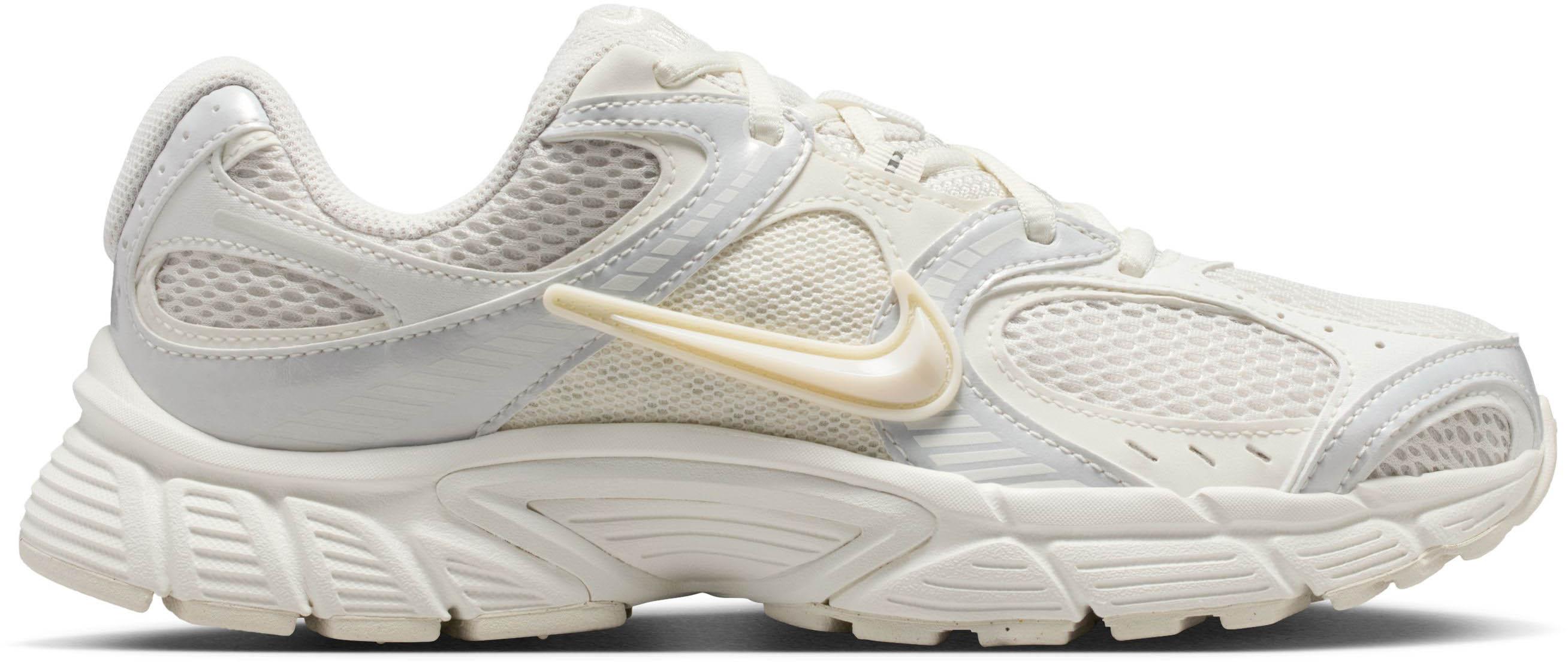 Nike Sneaker Mesh-Lederimitat Grau