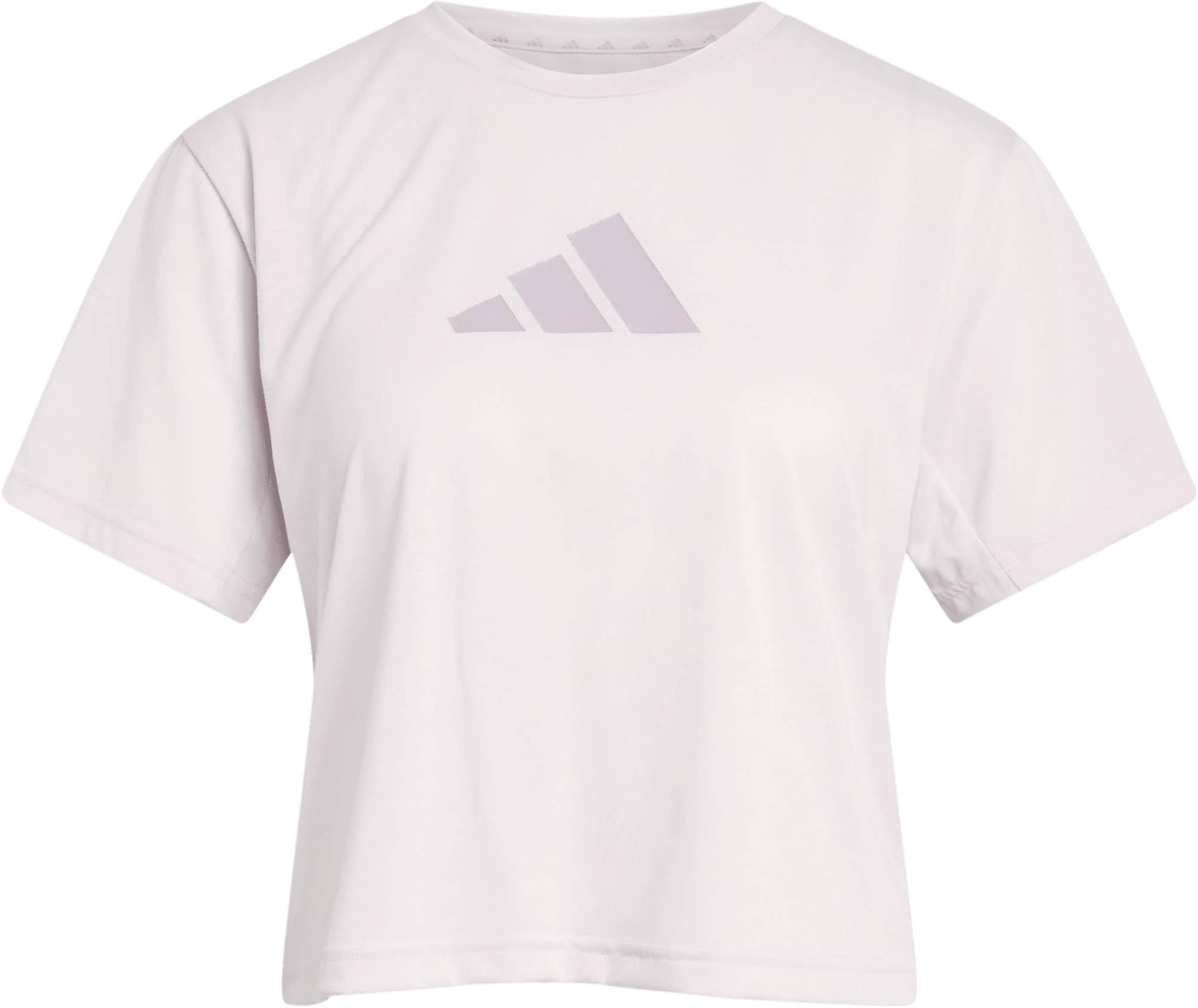 Adidas Funktionsshirt Rundhals 3-Streifen Beige