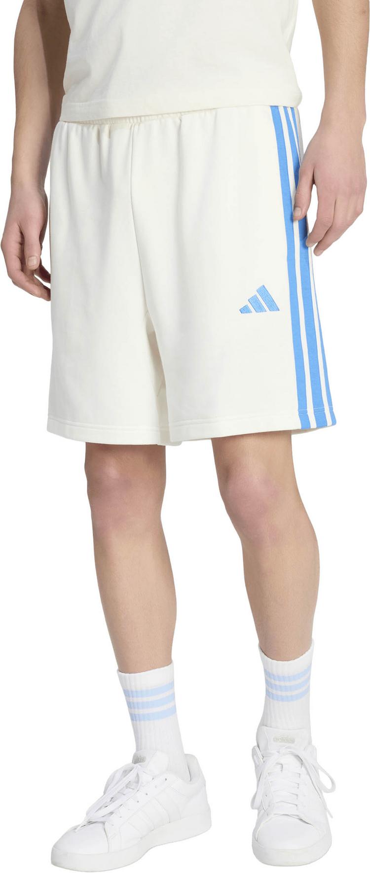 adidas adidas 3S FT Shorts Herren - owhite-rayblu - 0 | SportScheck