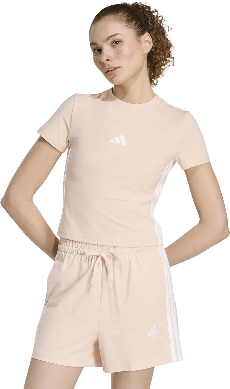 adidas adidas 3S T-Shirt Damen - blupnk-white - 0 | SportScheck