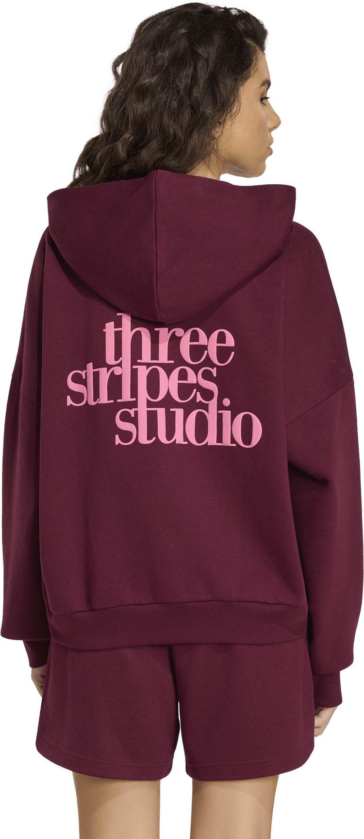 adidas adidas Studio Pack Hoodie Damen - maroon - 1 | SportScheck