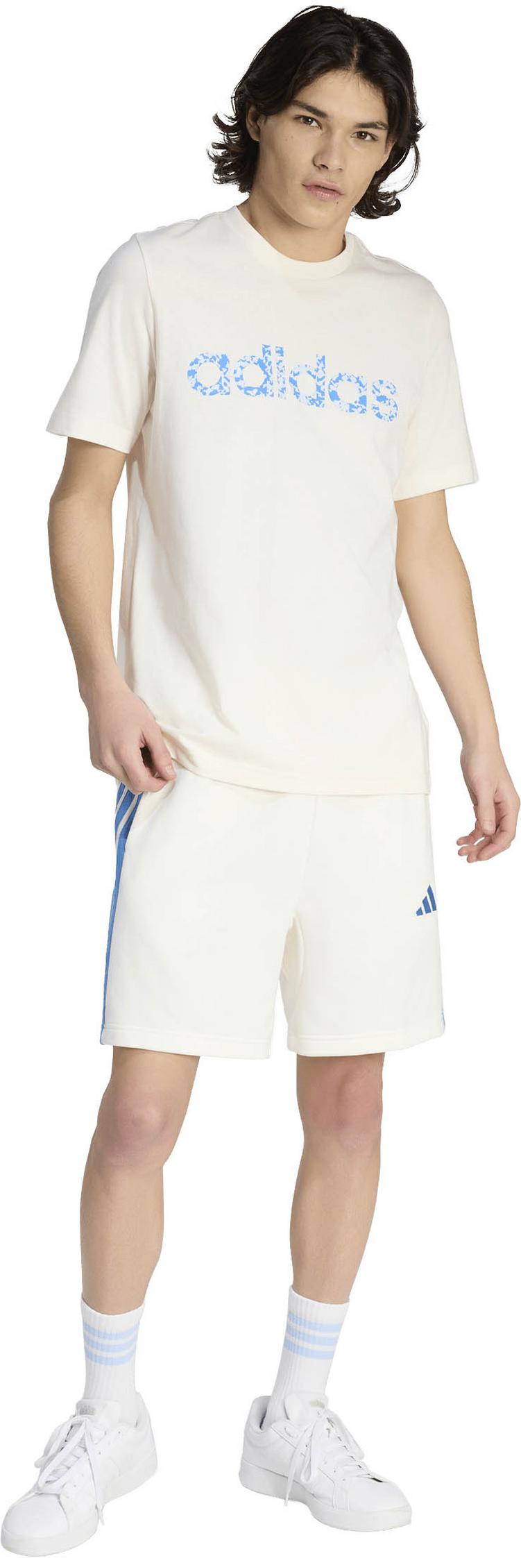 adidas adidas 3S FT Shorts Herren - owhite-rayblu - 2 | SportScheck
