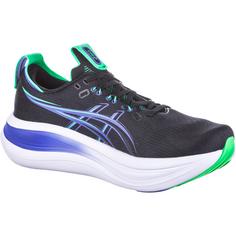 Rückansicht von ASICS GEL-NIMBUS 28 Laufschuhe Herren black-cobalt burst