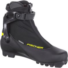 Rückansicht von Fischer RC3 SKATE Langlaufschuhe schwarz