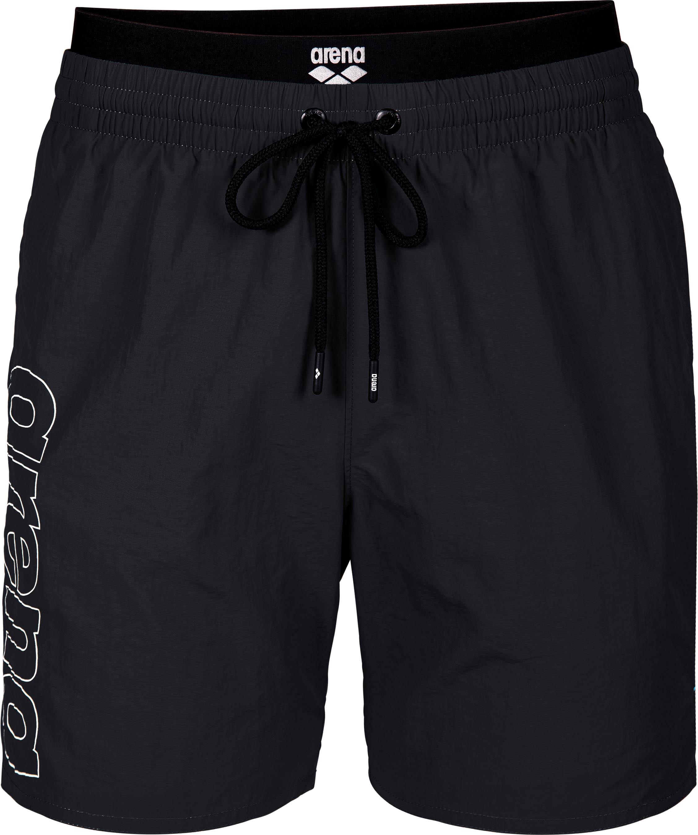 Arena Badehose Elastic Beach Doppelbund Polyester Schwarz