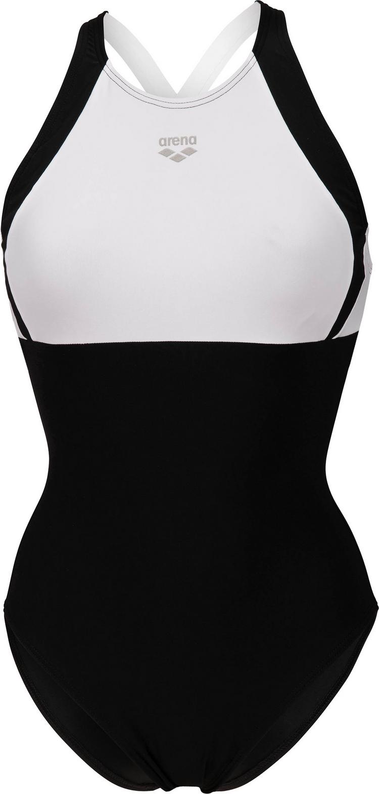 Arena Arena LINDA CROSS BACK Schwimmanzug Damen - black-white-black - 0 | SportScheck