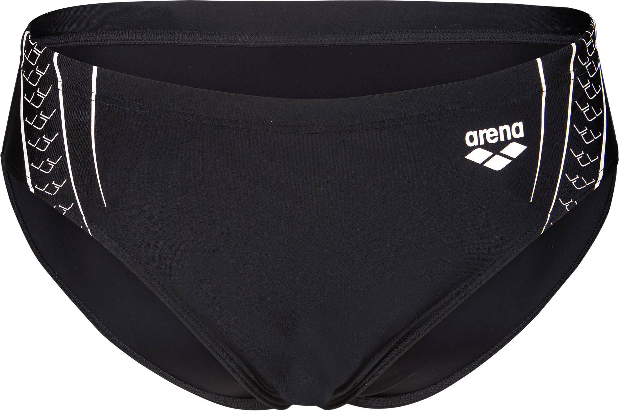 Arena Badehose Seitenprint MaxFit Eco Polyamid-Elastan Schwarz