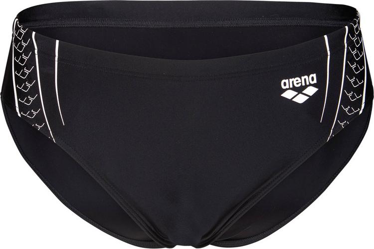 Arena Arena M ARENA DOUBLE GRAPHIC SWIM BRIEFS Badehose Herren - black-white - 0 | SportScheck