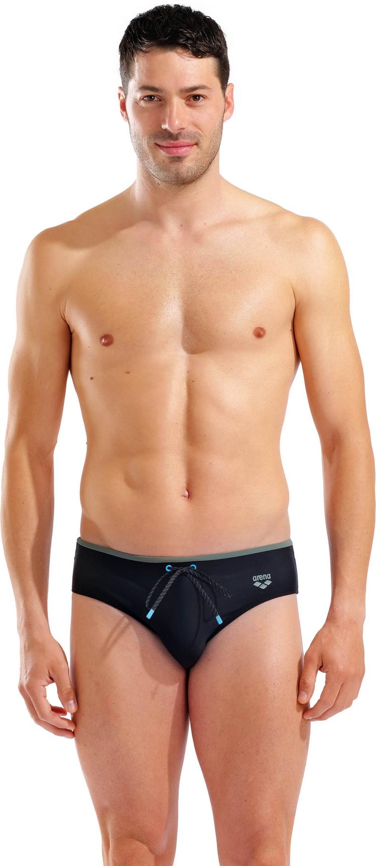Arena Arena MENS ARENA SOLID SWIM BRIEFS Badehose Herren - black-sage - 0 | SportScheck