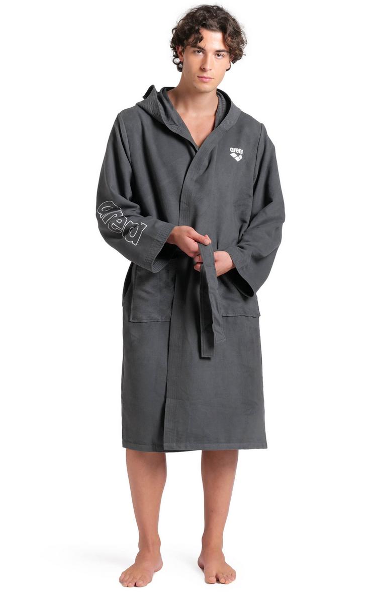 Arena Arena ZEAL ROBE Bademantel Herren - asphalt-white - 1 | SportScheck