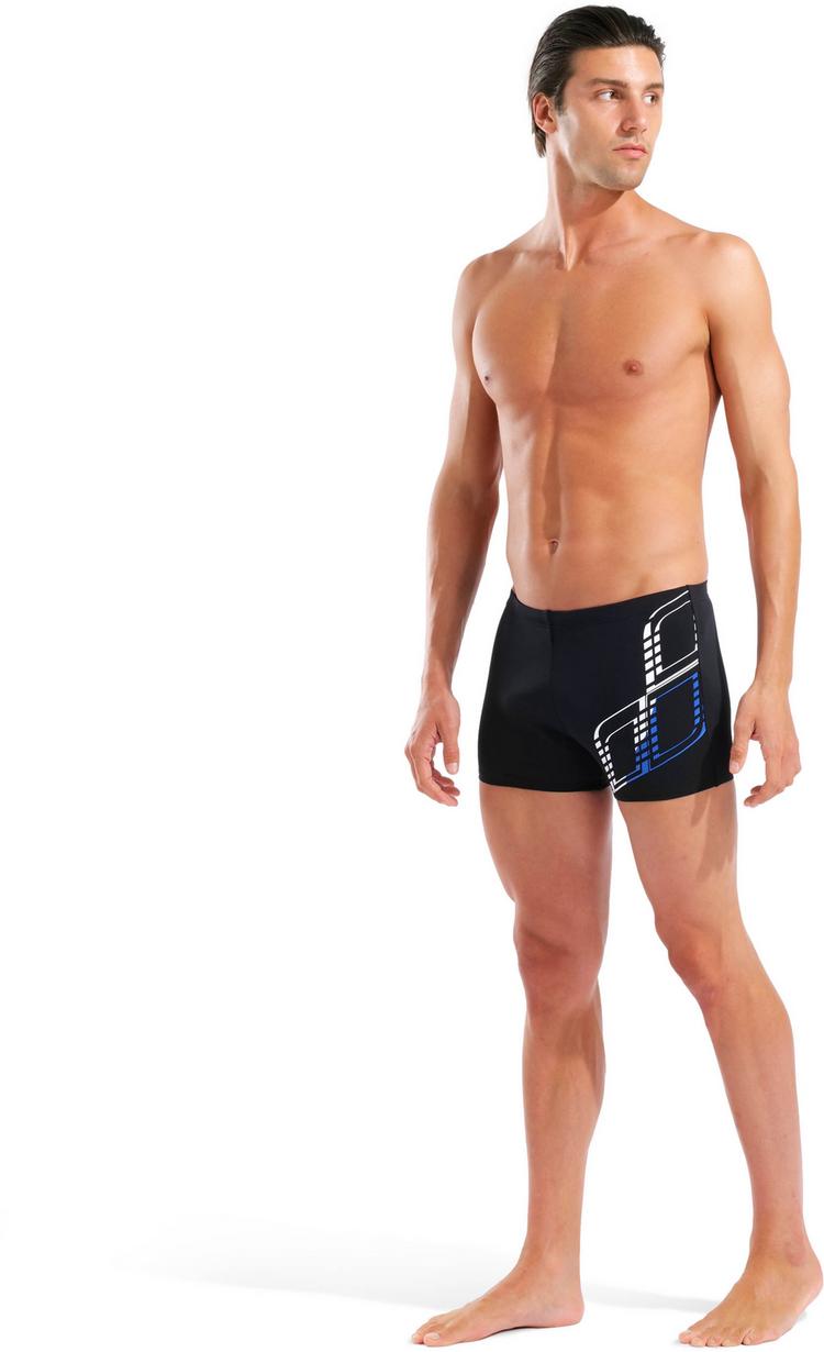 Arena Arena M ARENA GRAPHIC SWIM SHORT Badehose Herren - black-royal - 2 | SportScheck