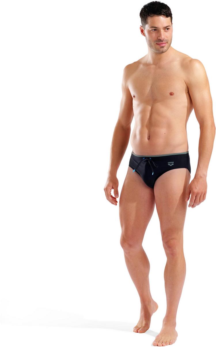 Arena Arena MENS ARENA SOLID SWIM BRIEFS Badehose Herren - black-sage - 2 | SportScheck