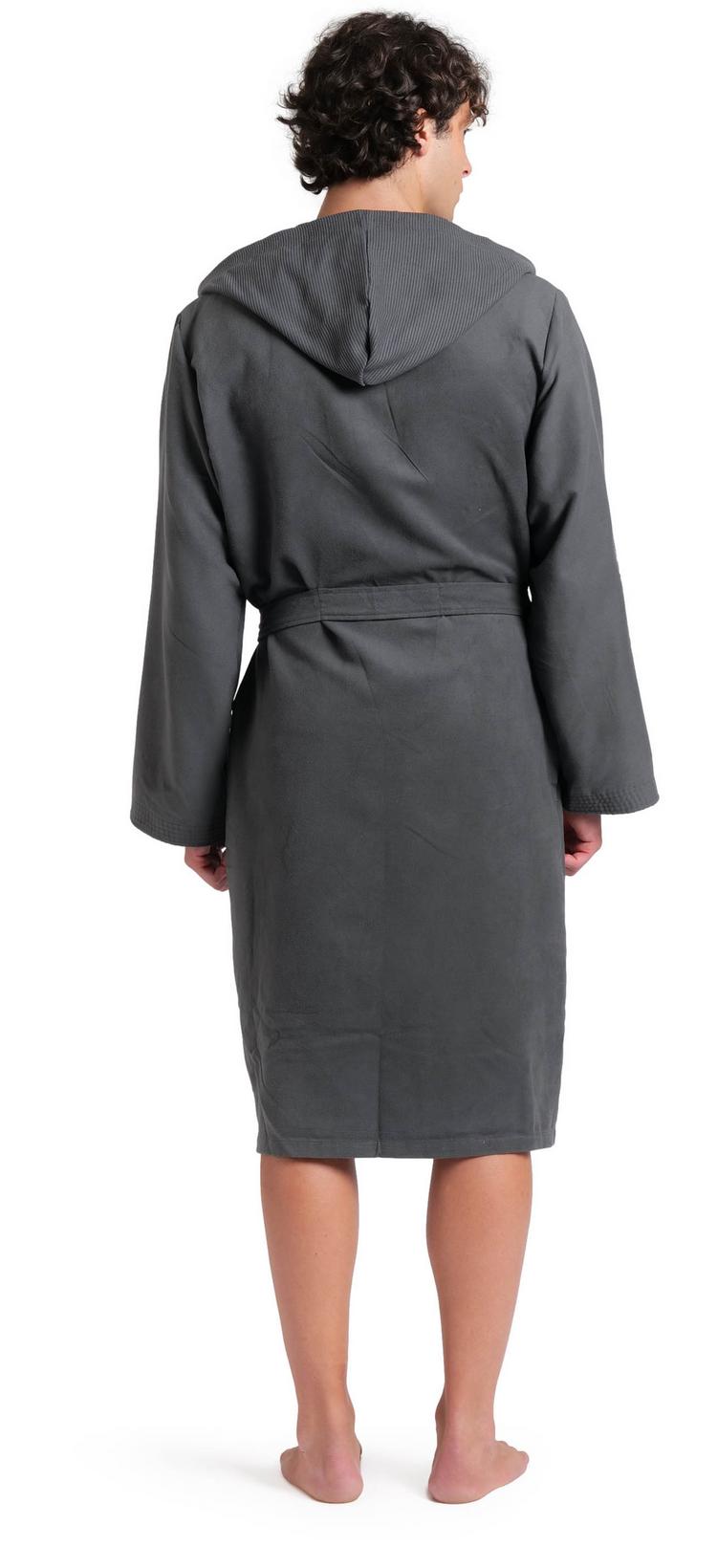 Arena Arena ZEAL ROBE Bademantel Herren - asphalt-white - 3 | SportScheck