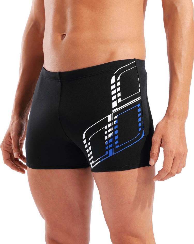 Arena Arena M ARENA GRAPHIC SWIM SHORT Badehose Herren - black-royal - 3 | SportScheck