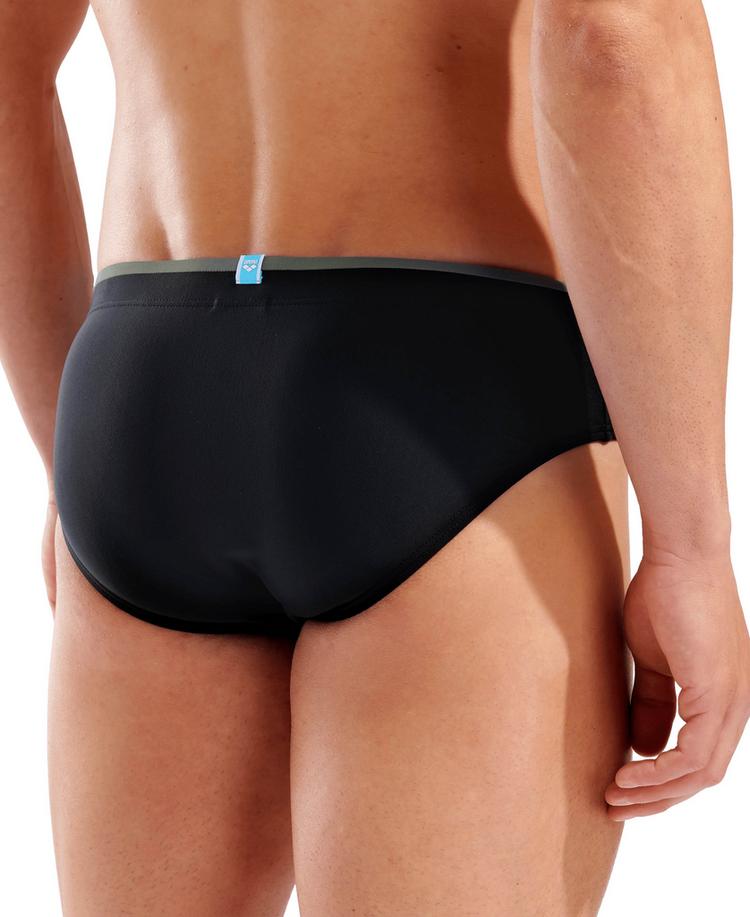 Arena Arena MENS ARENA SOLID SWIM BRIEFS Badehose Herren - black-sage - 4 | SportScheck