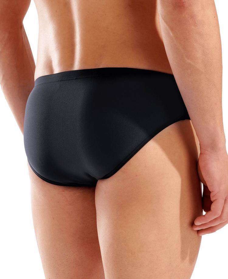 Arena Arena M ARENA DOUBLE GRAPHIC SWIM BRIEFS Badehose Herren - black-white - 4 | SportScheck