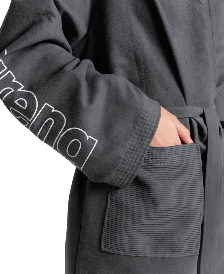Arena Arena ZEAL ROBE Bademantel Herren - asphalt-white - 6 | SportScheck
