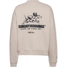 Rückansicht von Another Cotton Lab Sunday Mornings Sweatshirt white