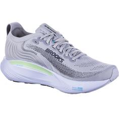 Rückansicht von Brooks Adrenaline GTS 25 Laufschuhe Herren oyster-green gecko-blue