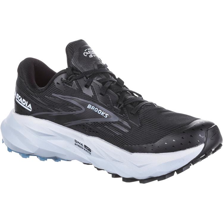 Brooks Brooks Cascadia 19 GTX Laufschuhe Damen - black-ebony-blue flower - 0 | SportScheck