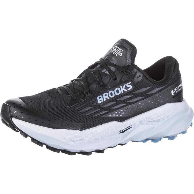 Brooks Brooks Cascadia 19 GTX Laufschuhe Damen - black-ebony-blue flower - 0 | SportScheck