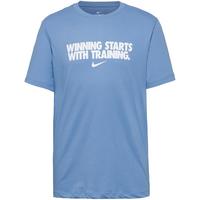 Nike DF Funktionsshirt Herren - work blue-white