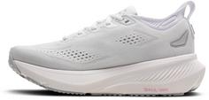 Rückansicht von Brooks Glycerin 23 Laufschuhe Damen white-harbor mist-metallic