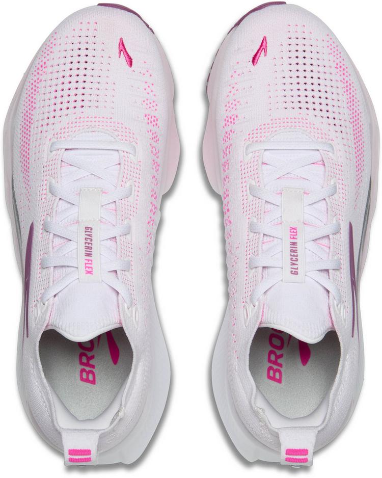 Brooks Brooks Glycerin Flex Laufschuhe Damen - white-cyber pink-argyle - 0 | SportScheck