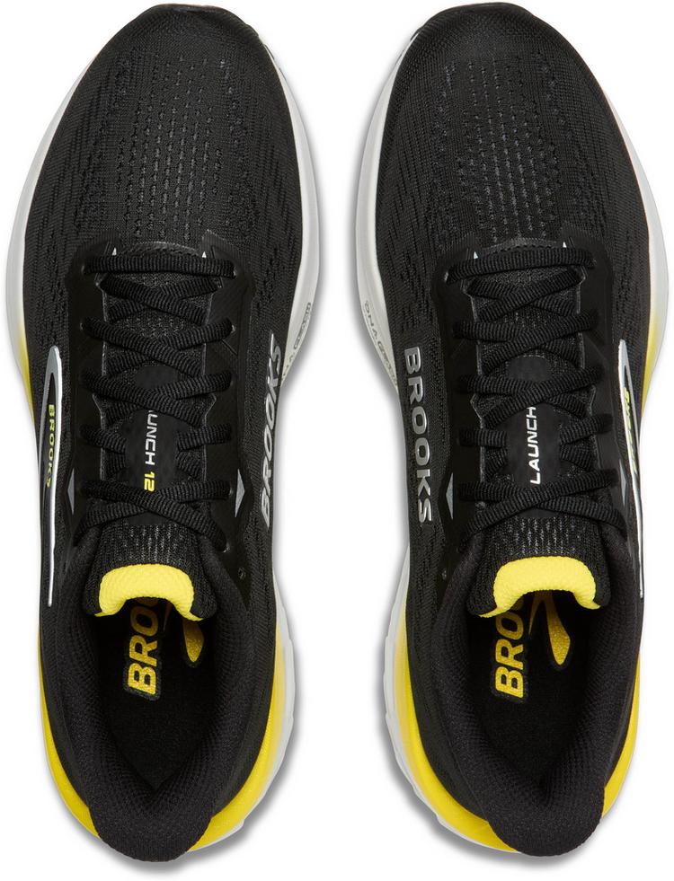 Brooks Brooks Launch 12 Laufschuhe Herren - black-cyber yellow-oyster - 0 | SportScheck