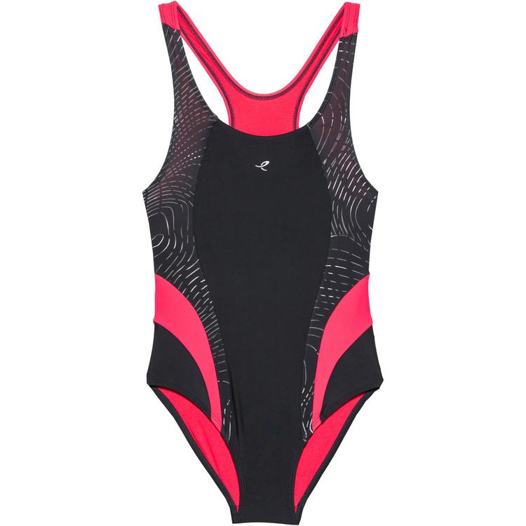ENERGETICS ENERGETICS Nora Badeanzug M&auml;dchen - black-red light-aop - 0 | SportScheck