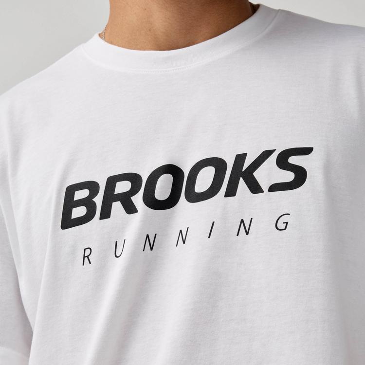 Brooks Brooks Graphic Funktionsshirt Herren - white-black - 2 | SportScheck