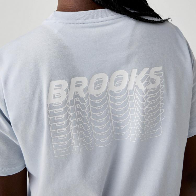 Brooks Brooks Graphic Funktionsshirt Damen - halogen blue-white - 2 | SportScheck