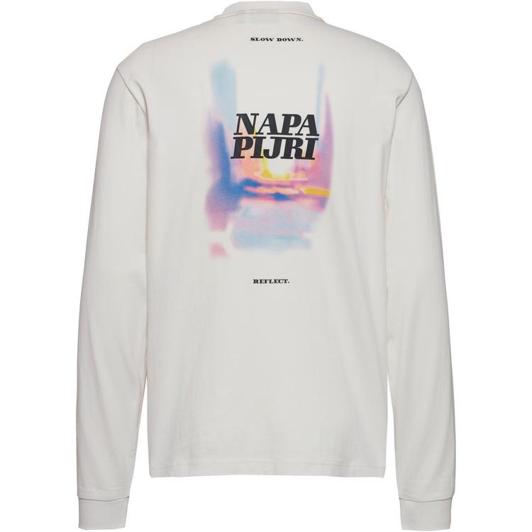 Napapijri Napapijri S-Lodestar Langarmshirt Herren - white wisper - 0 | SportScheck