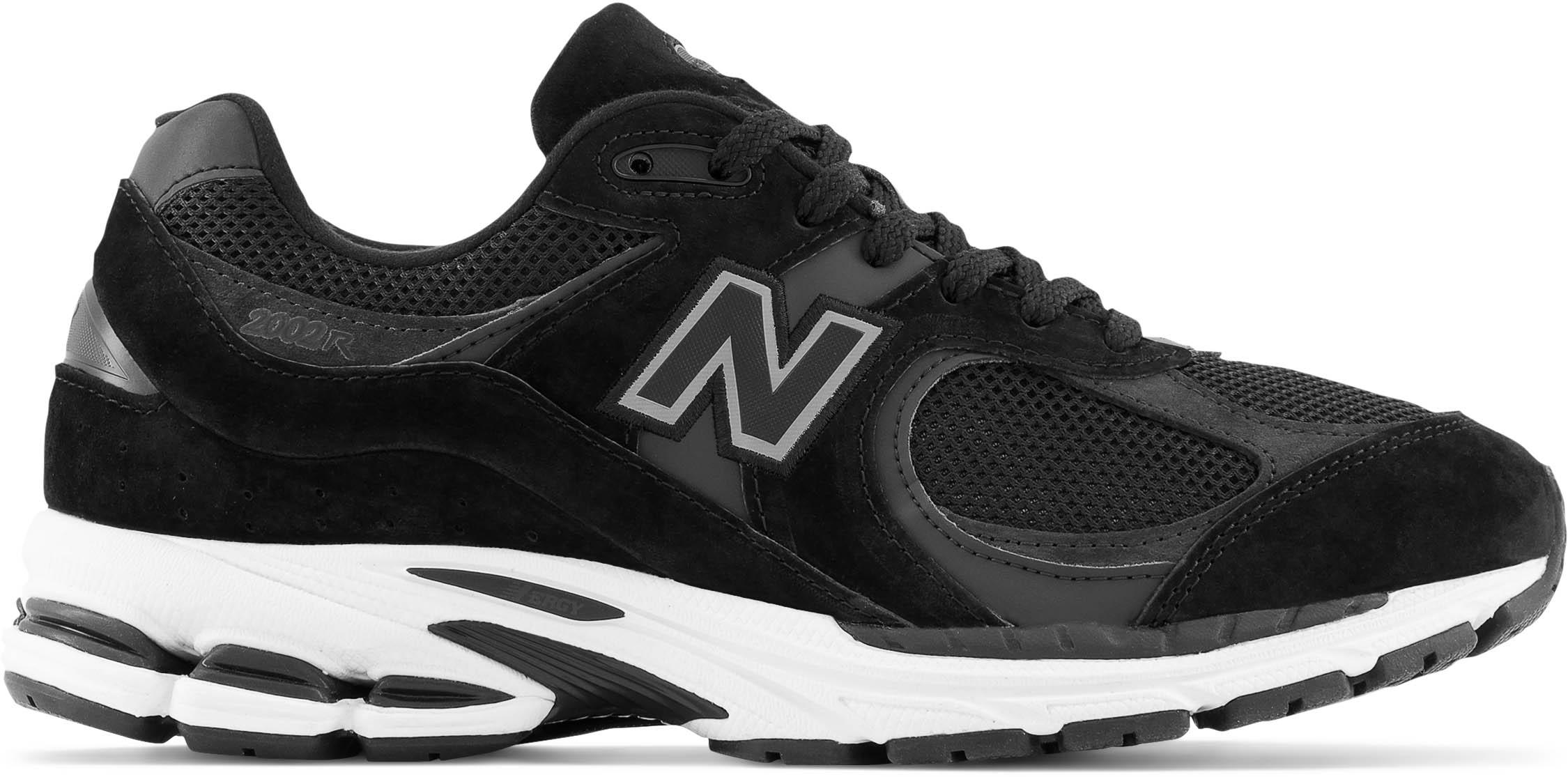 New Balance Retro Sneaker Lederimitat-Mesh Schwarz