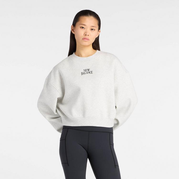 NEW BALANCE NEW BALANCE Sweatshirt Damen - ash heather - 0 | SportScheck