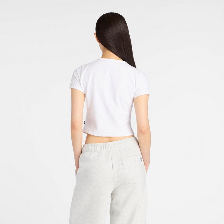 NEW BALANCE NEW BALANCE Croptop Damen - white - 1 | SportScheck