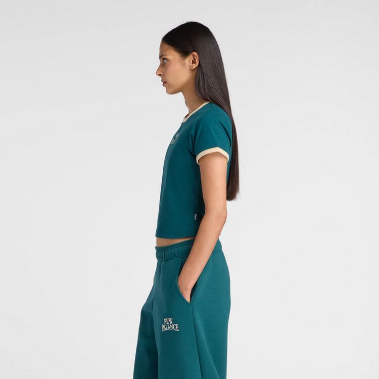 NEW BALANCE NEW BALANCE Croptop Damen - medusa green - 2 | SportScheck