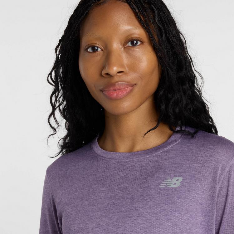 NEW BALANCE NEW BALANCE Funktionsshirt Damen - candied violet heather - 4 | SportScheck