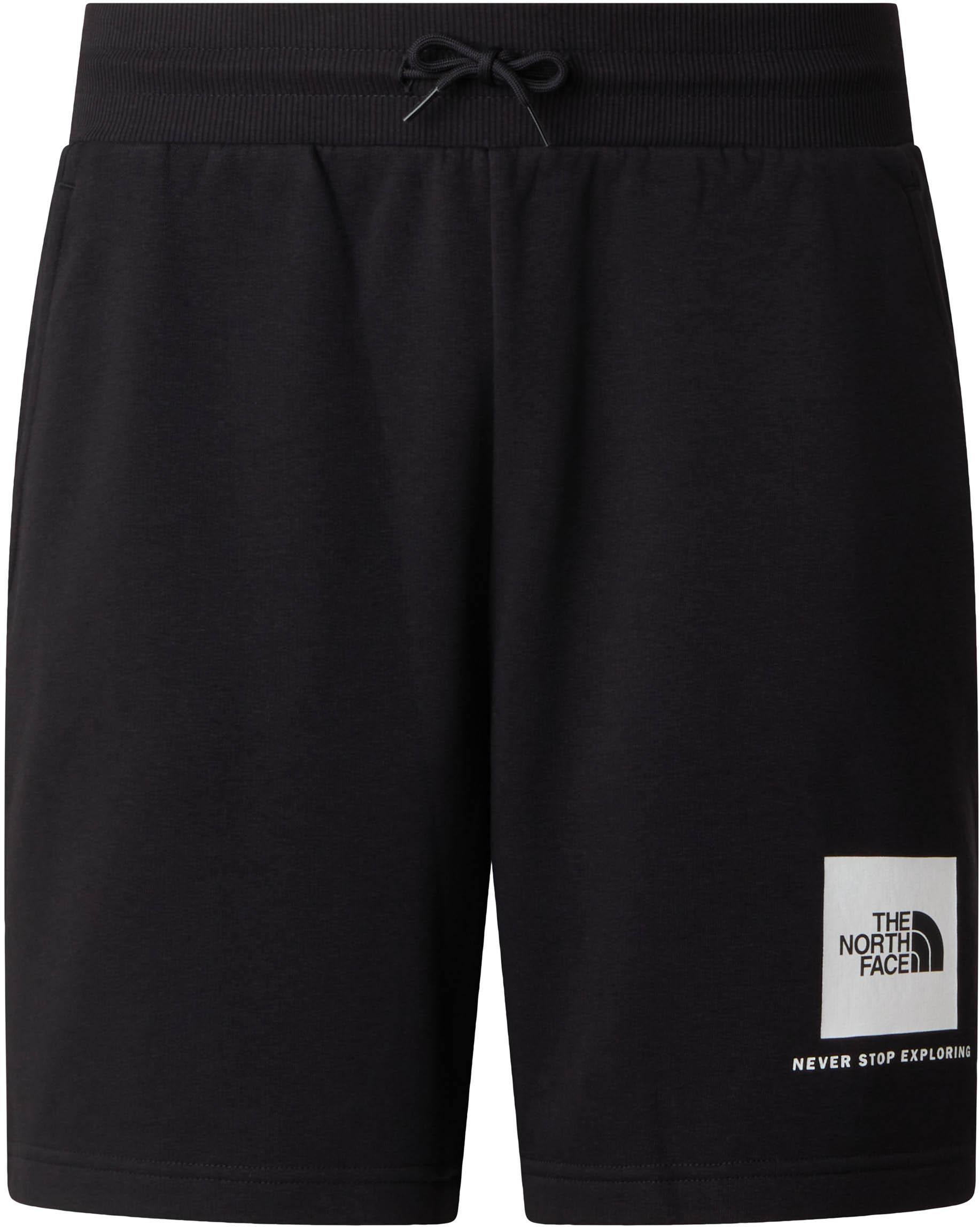 The North Face Shorts Gerippter Bund Kordelzug Baumwolle-Polyester Schwarz