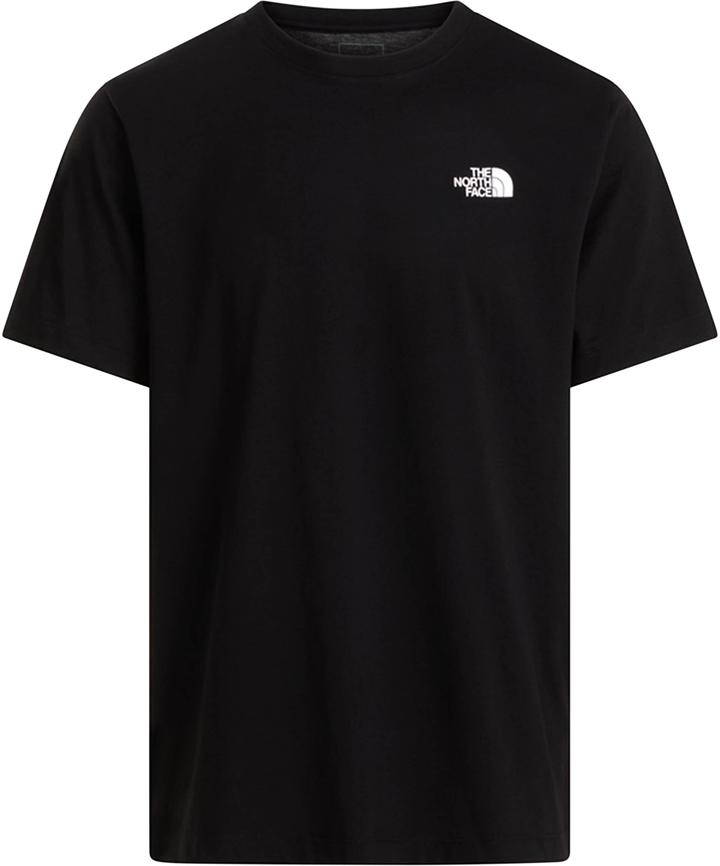 The North Face T-Shirt Mantra Rücken Rundhalsausschnitt Baumwolle Schwarz