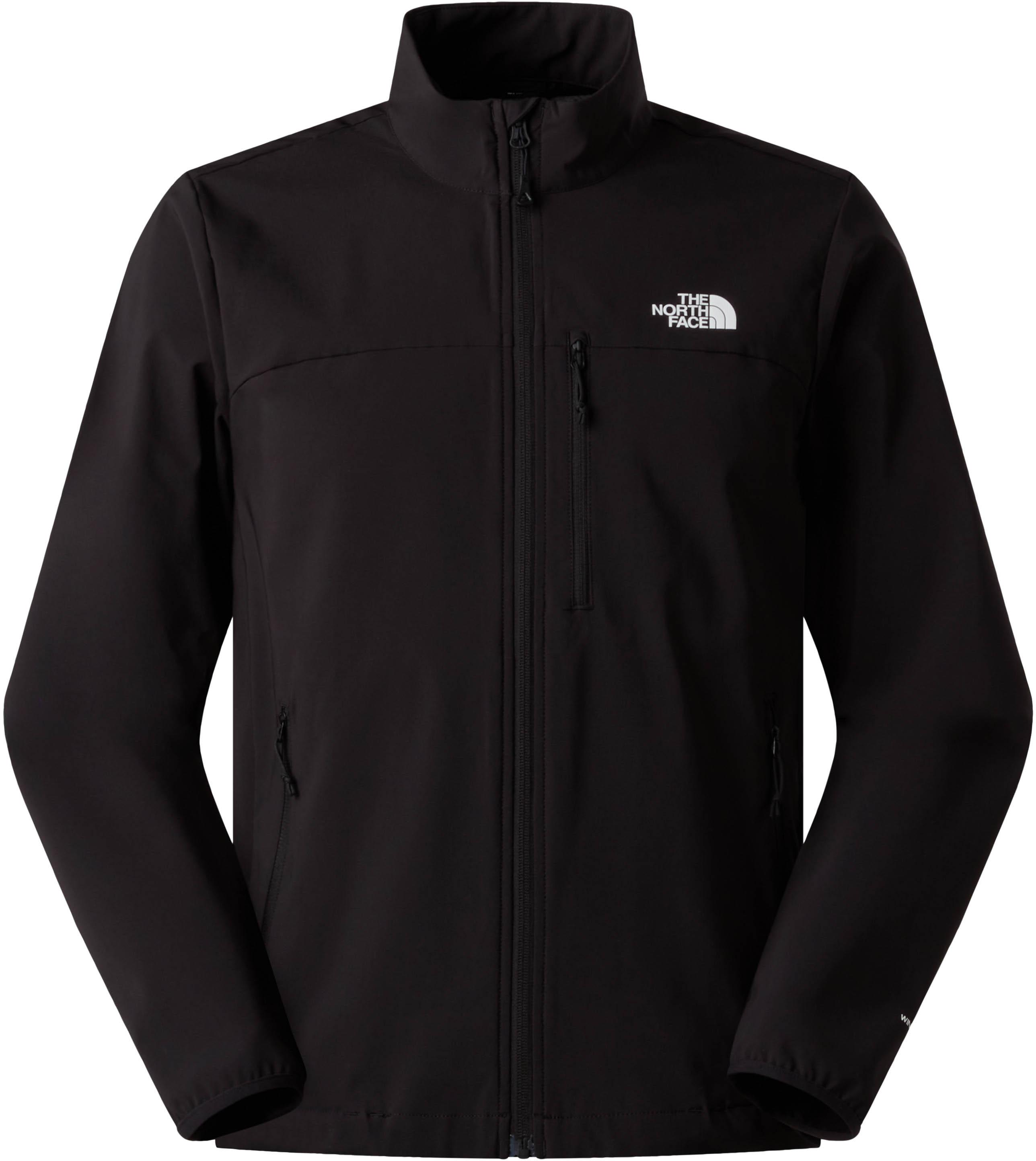 The North Face Softshelljacke WindWall Stehkragen Polyester-Elastan Schwarz