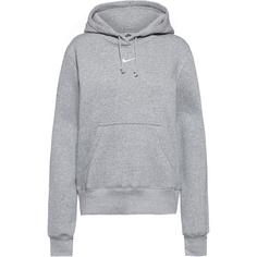 Nike Phoenix Hoodie Damen dk grey heather-sail