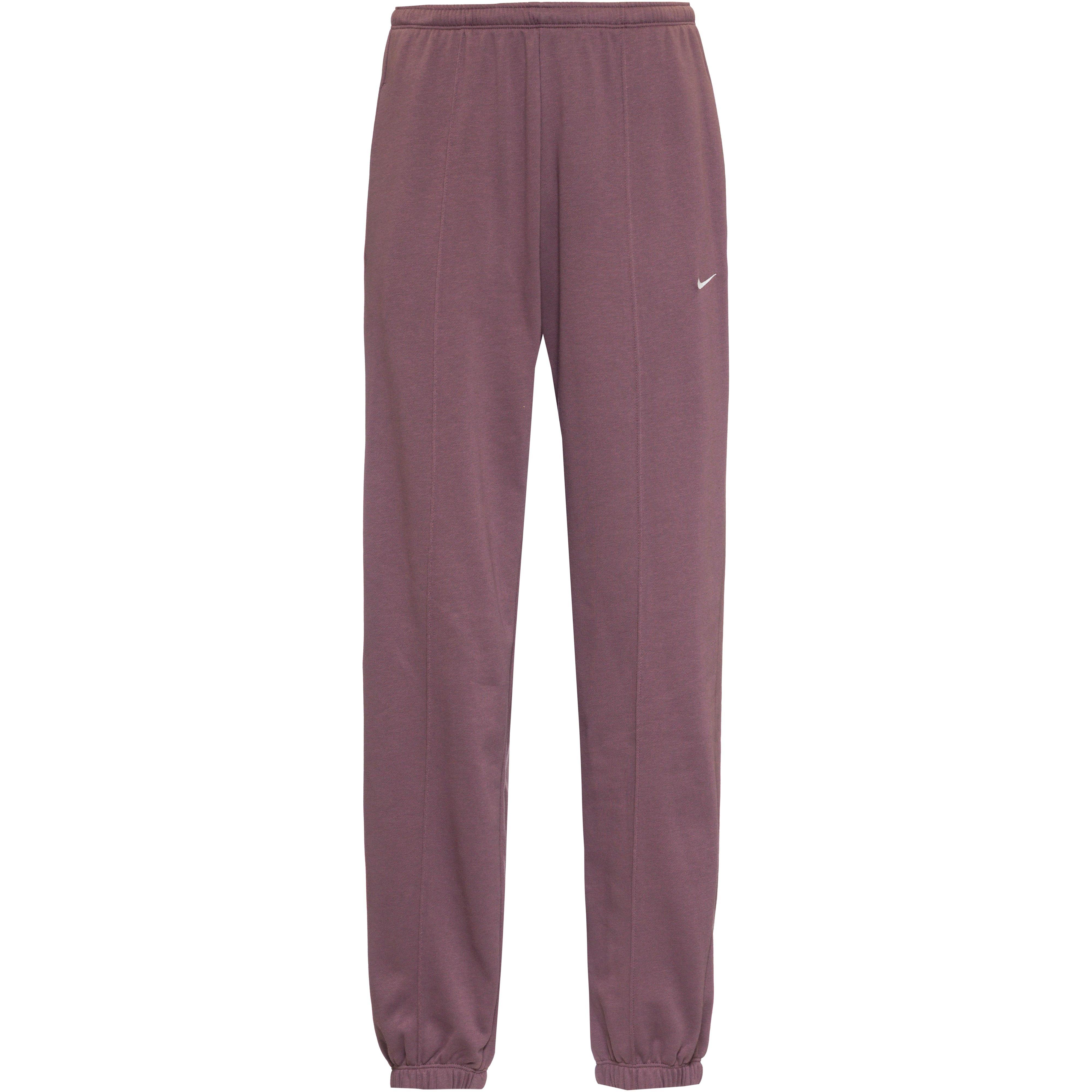 Nike Hose Sweathose Wide Leg Mischgewebe Lila