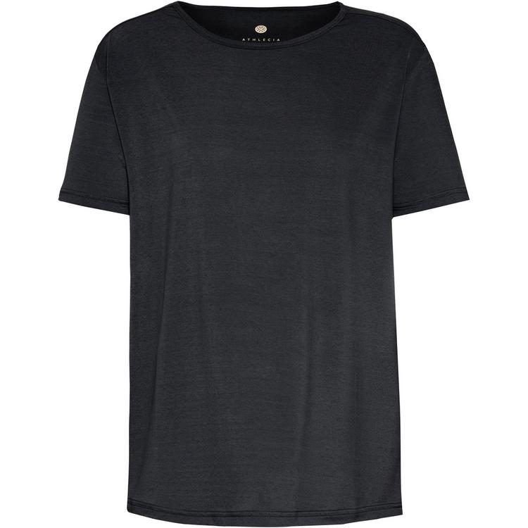 Athlecia Athlecia Lizzy W Slub S-S Tee Funktionsshirt Damen - black melange - 0 | SportScheck