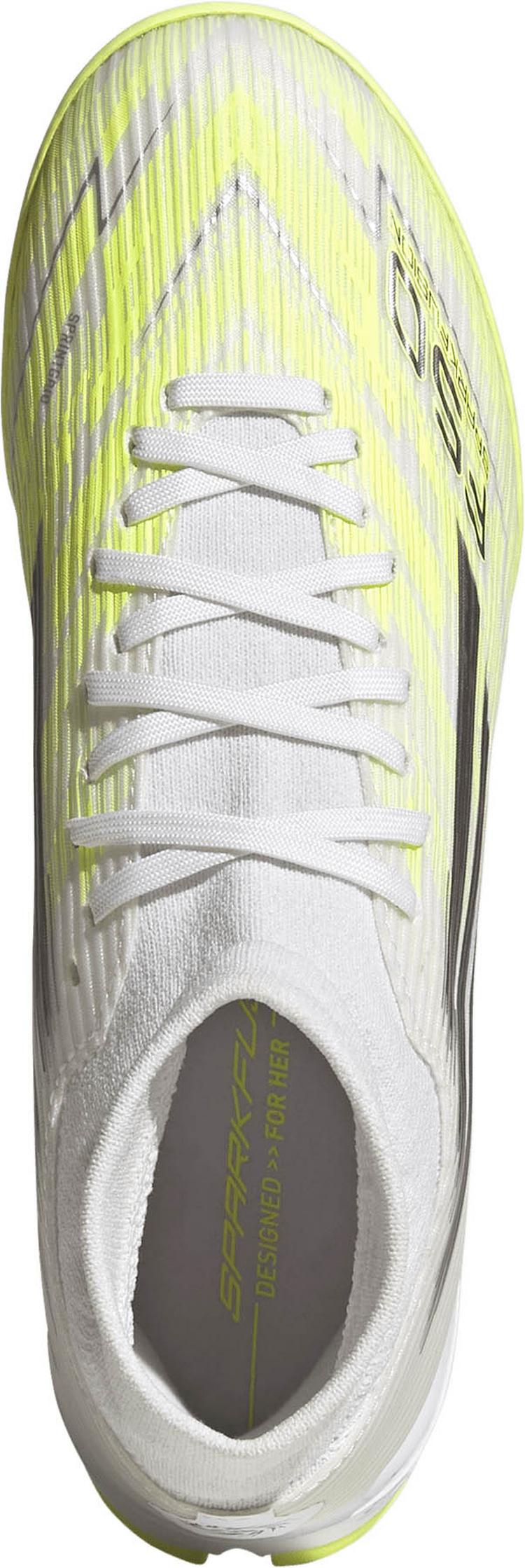 adidas adidas F50 SPARKFUSION LEAGUE TF Fu&szlig;ballschuhe Damen - ftwr white-iron met-hires yellow - 1 | SportScheck