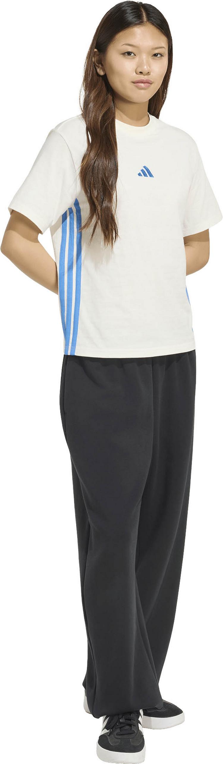 adidas adidas 3S T-Shirt Damen - owhite-rayblu - 2 | SportScheck
