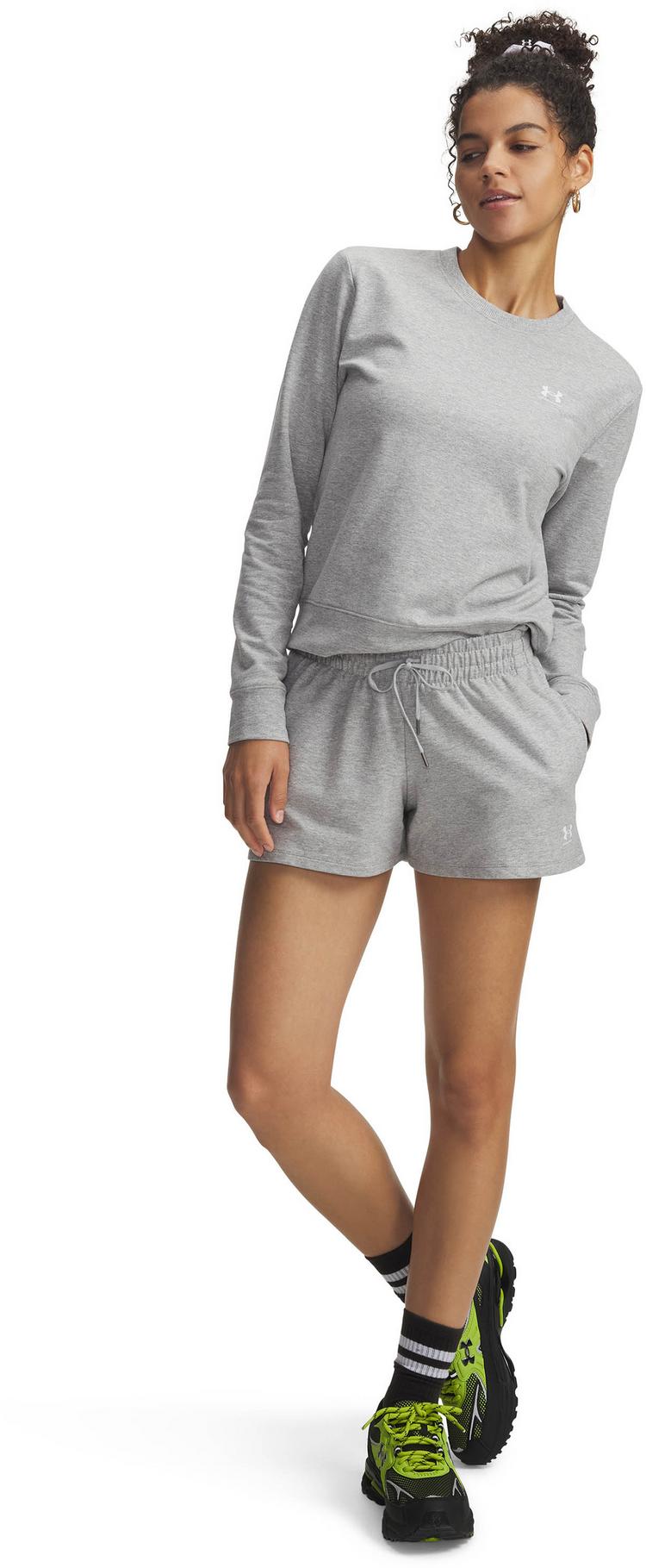 Under Armour Under Armour TERRY Funktionsshorts Damen - mod gray light heather - 2 | SportScheck