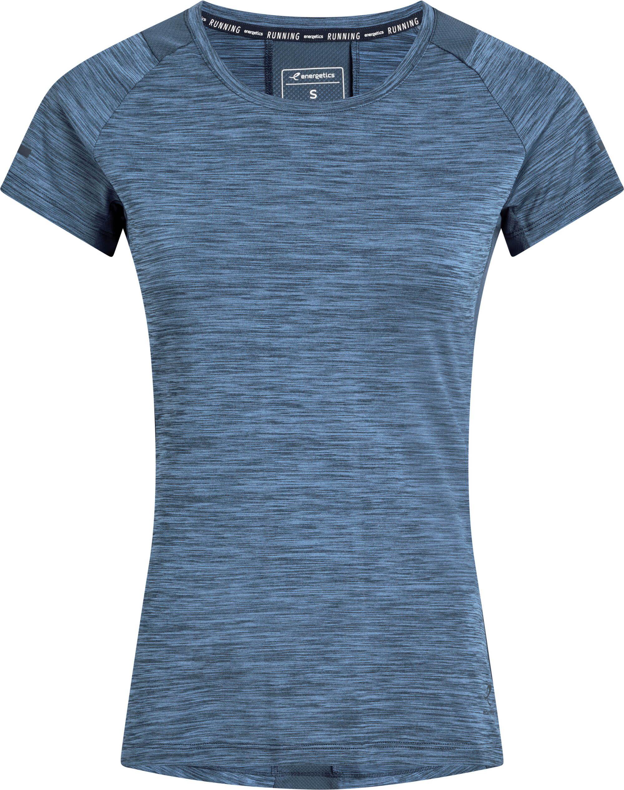 Energetics Funktionsshirt Kurzarm Polyester-Elastan Blau