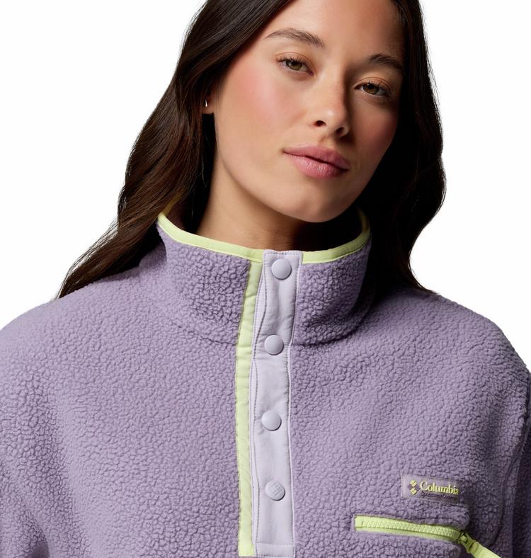 Columbia Columbia Helvetia II Fleeceshirt Damen - shale purple-lavender pearl-citron haz - 4 | SportScheck